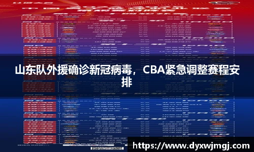 山东队外援确诊新冠病毒，CBA紧急调整赛程安排